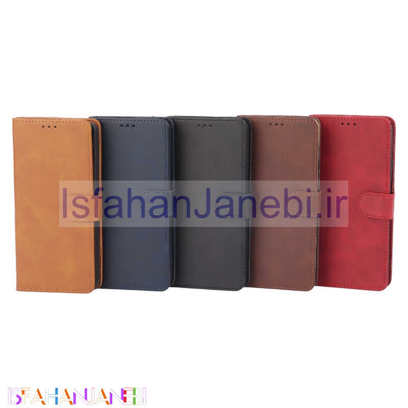 اصفهان جانبی-کیف چرمی مگنتی محافظ لنزدار Xiaomi Redmi Note 13 Pro 4G / Poco M6 Pro 4G
