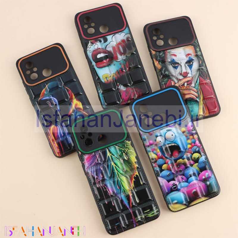 اصفهان جانبی-قاب پافر مربعی محافظ لنزدار شیائومی Redmi 12C