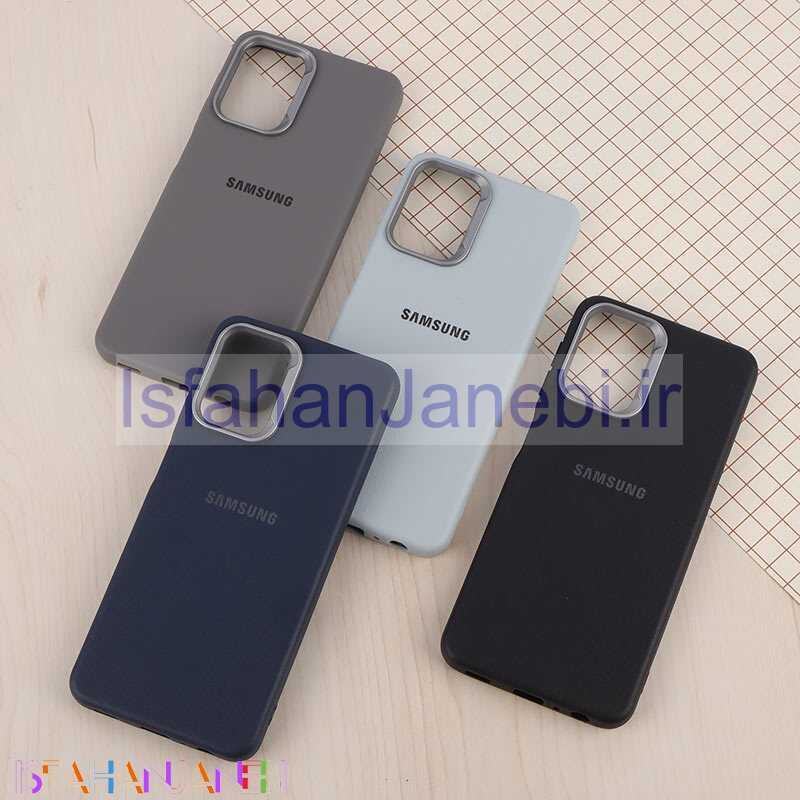 اصفهان جانبی-قاب چرمی ژله ای Leather سامسونگ Galaxy A22 4G / M22 / M32 4G لوگودار