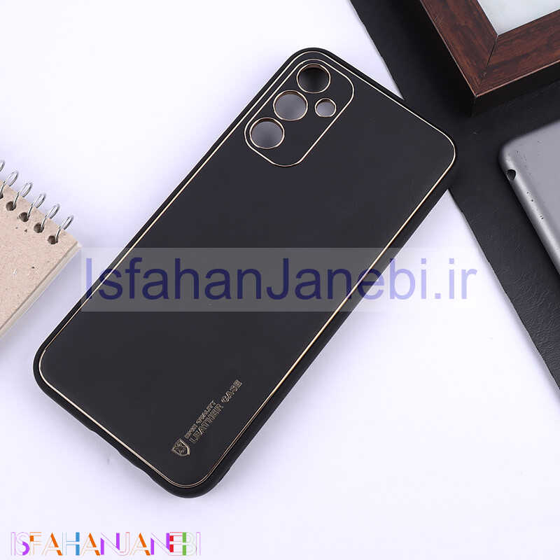 اصفهان جانبی-قاب چرمی My Case سامسونگ Galaxy A14 4G / A14 5G محافظ لنزدار دور رنگی