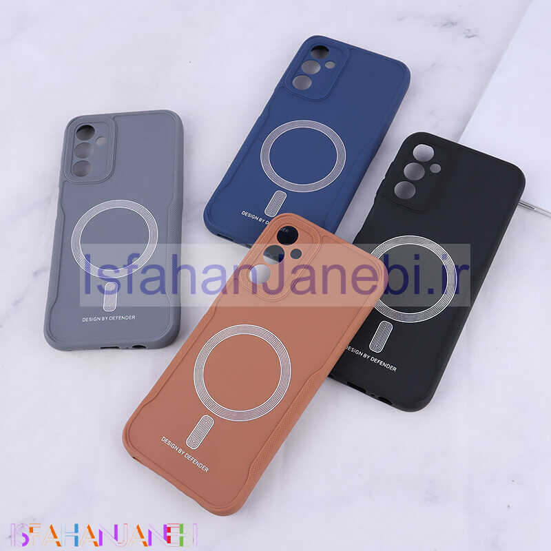 اصفهان جانبی-قاب ژله ای Design By Defender سامسونگ Galaxy A14 4G / A14 5G طرح مگ سیف محافظ لنزدار