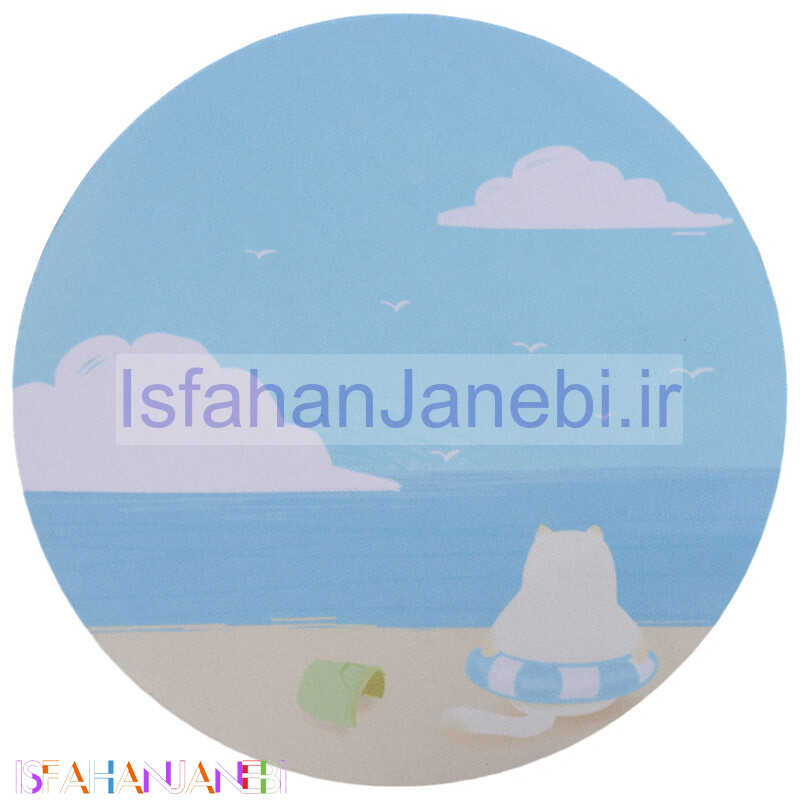 اصفهان جانبی-پد موس Qihe QH-1 19.5*19.5cm طرح ساحل