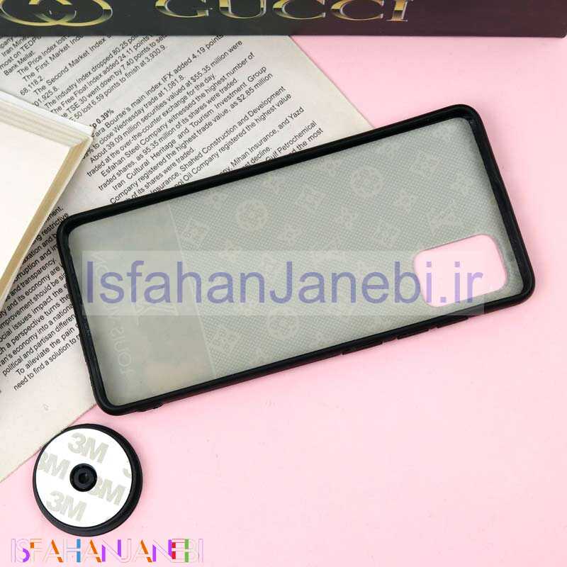 اصفهان جانبی-قاب فانتزی برجسته + پاپ سوکت طرح LV سامسونگ A51 سری F