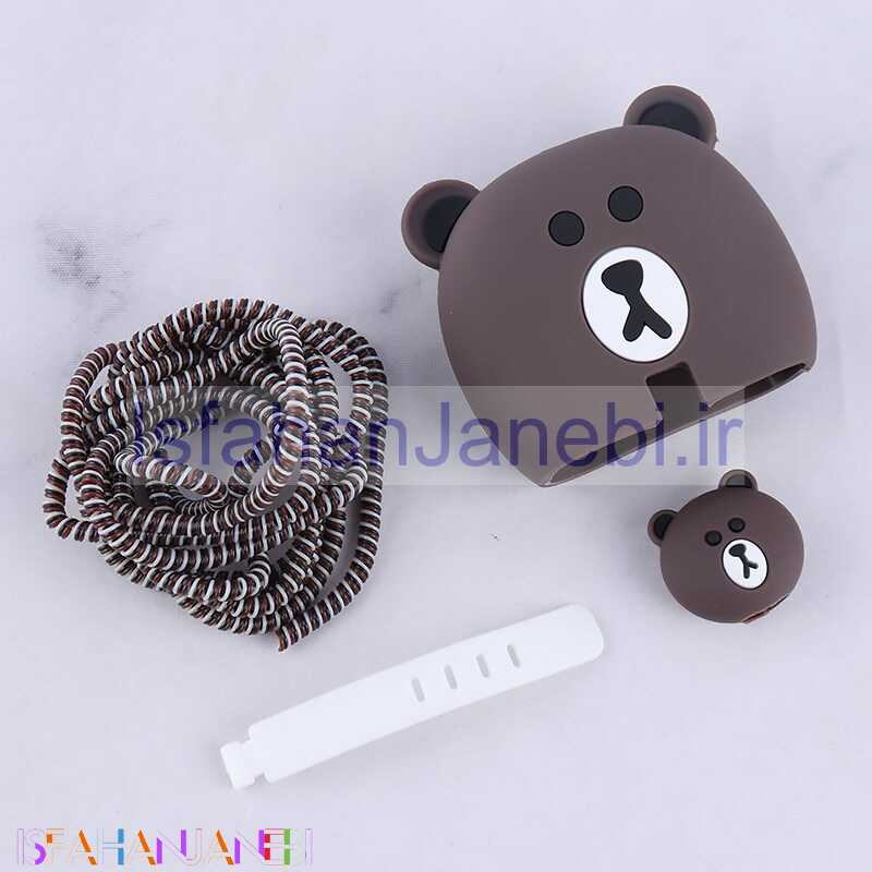 اصفهان جانبی-ست محافظ کابل و کلگی شارژر سامسونگ طرح خرس