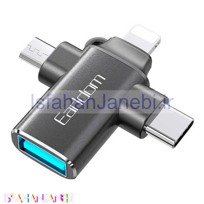 اصفهان جانبی-تبدیل Earldom ET-OT80 OTG USB3.0 To MicroUSB / Lightning / Type-C
