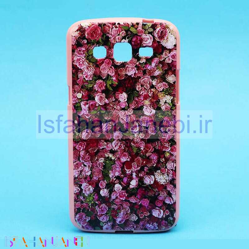 اصفهان جانبی-قاب فانتزی برجسته صورتی طرح گل سامسونگ Galaxy Grand 2