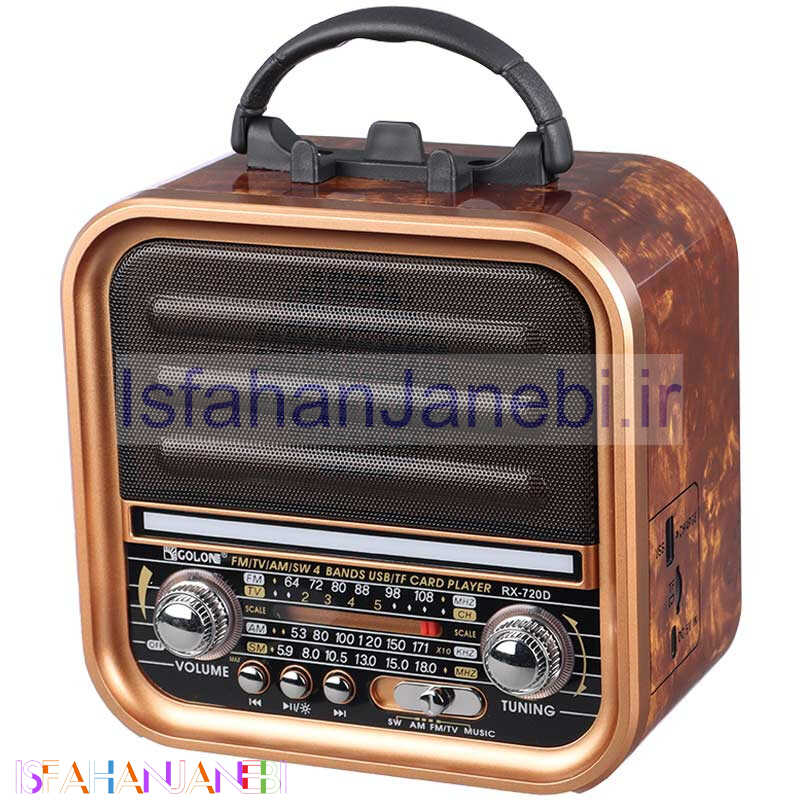 اصفهان جانبی-رادیو اسپیکر بلوتوثی رم و فلش خور Golon RX-720BT