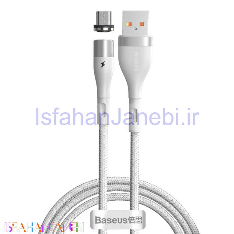 اصفهان جانبی-کابل مگنتی میکرو یو اس بی Baseus CAMXC-K 2.1A 1m