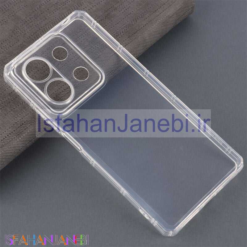 اصفهان جانبی-قاب ژله ای شفاف محافظ لنزدار شیائومی Redmi Note 13 5G