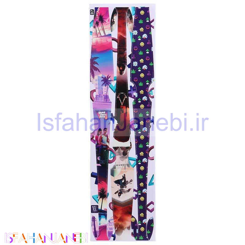 اصفهان جانبی-برچسب محافظ نوار وسط کنسول بازی پلی استیشن 5 اسلیم طرحدار بسته 3 عددی کد 7