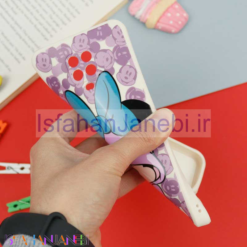 اصفهان جانبی-قاب سیلیکونی سفید محافظ لنزدار طرح میکی موس 2 شیائومی Xiaomi Redmi Note 9s / Note 9 Pro