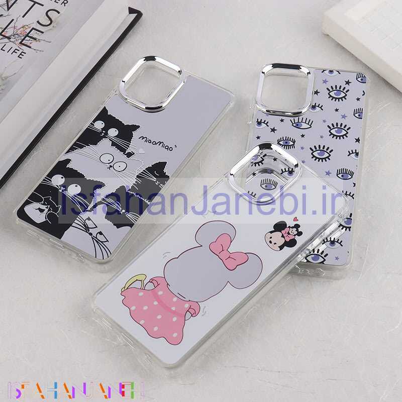 اصفهان جانبی-قاب آینه ای سامسونگ Galaxy A06 طرح دار دور محافظ متال