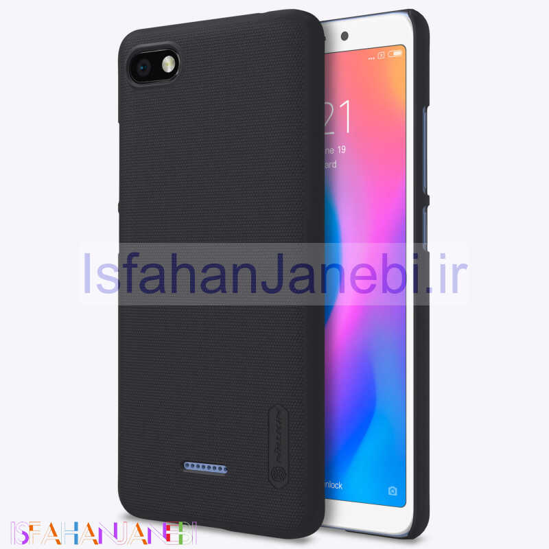اصفهان جانبی-قاب اورجینال ضدضربه Super Frosted نیلکین Xiaomi Redmi 6A مشکی + استند