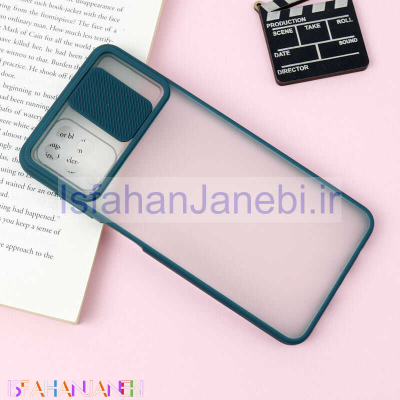 اصفهان جانبی-قاب PC مات محافظ لنز دار کشویی Samsung A12