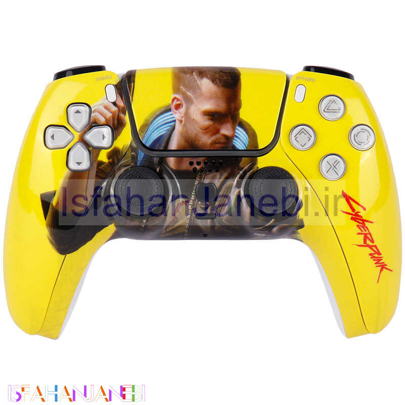 اصفهان جانبی-دسته بازی بی سیم طرح پلی استیشن فایو P4-Plus T29 Cyberpunk 2077 PS4 / PC
