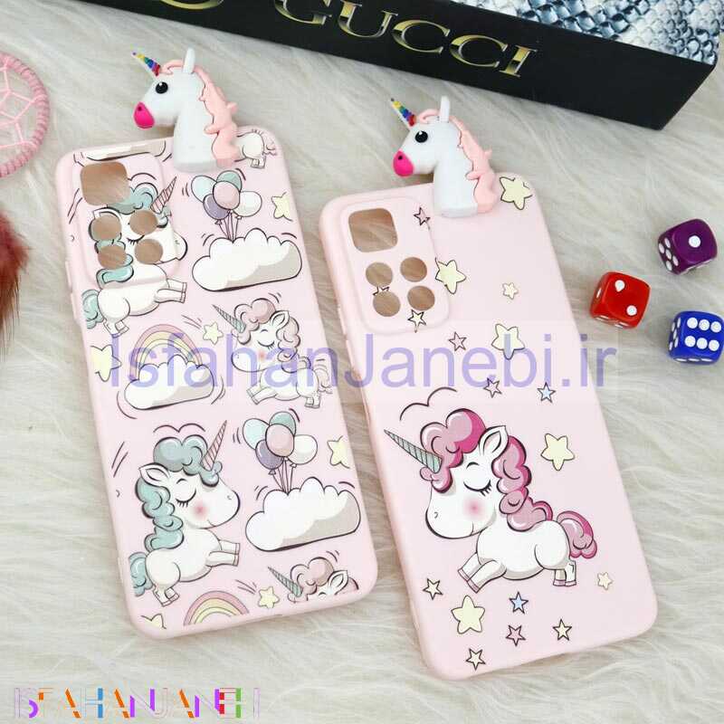 اصفهان جانبی-قاب سیلیکونی محافظ لنزدار یونیکورن Xiaomi Redmi 10