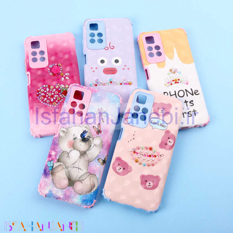 اصفهان جانبی-قاب فانتزی نگین دار کپسولی محافظ لنزدار Xiaomi Poco M4 Pro 5G