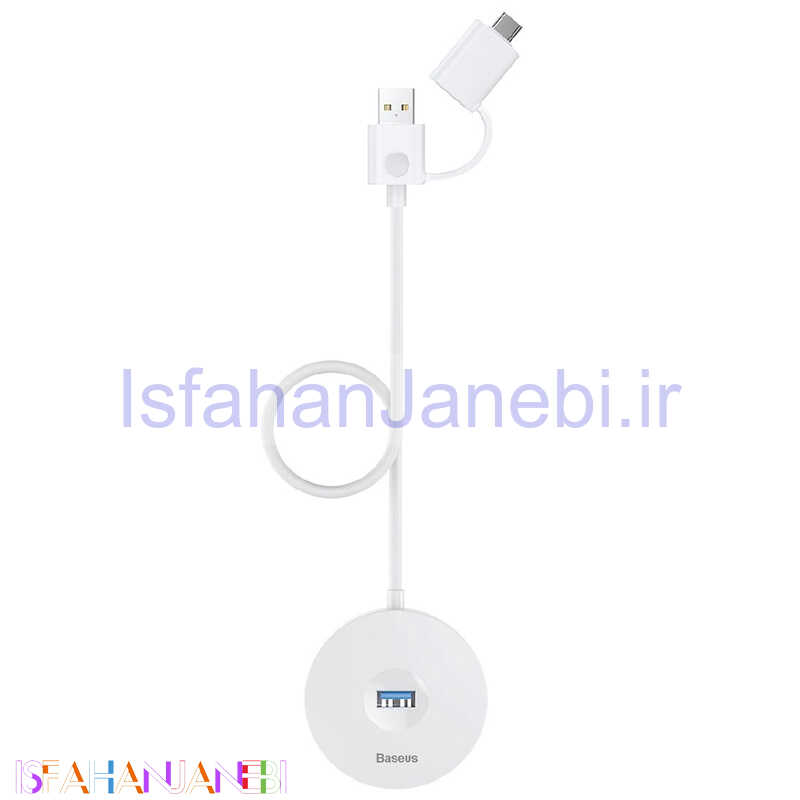 اصفهان جانبی-هاب 5 پورت Type-C باسئوس CAHUB-GA01