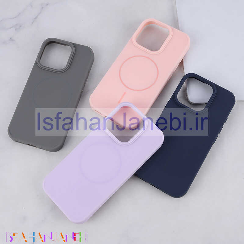 اصفهان جانبی-قاب سیلیکونی ژله ای مگ سیف آیفون iPhone 16 Pro