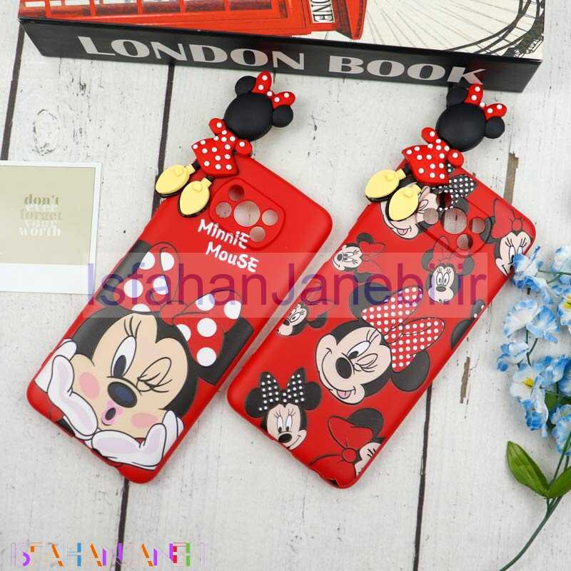 اصفهان جانبی-قاب سیلیکونی محافظ لنزدار میکی موس Xiaomi Poco X3