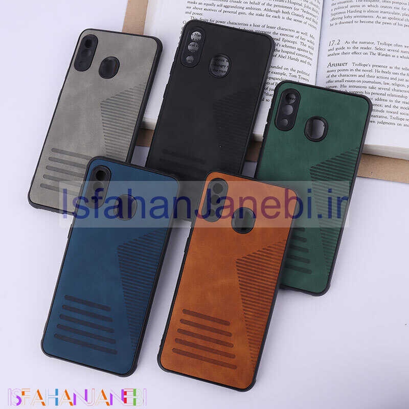 اصفهان جانبی-قاب چرمی Pro Camera سامسونگ Galaxy A20 / A30 محافظ لنزدار