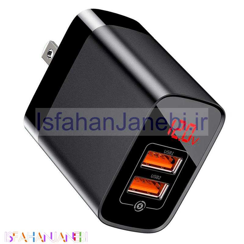 اصفهان جانبی-کلگی فست شارژ Baseus Mirror Lake CCJMHA QC3 3A 18W