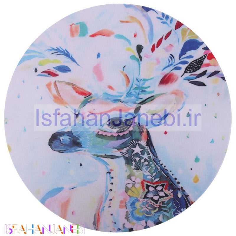 اصفهان جانبی-پد موس Qihe QH-1 19.5*19.5cm طرح آهو