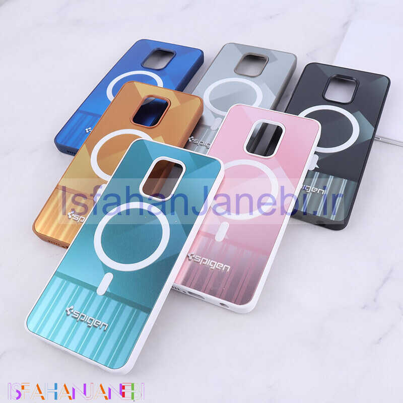 اصفهان جانبی-قاب Spigen شیائومی Redmi Note 9S / Note 9 Pro / Note 10 Lite طرح مگ سیف
