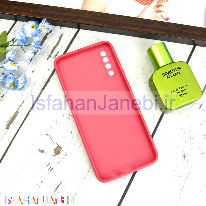 اصفهان جانبی-قاب طرحدار پشت گلسی محافظ لنزدار Samsung Galaxy A70