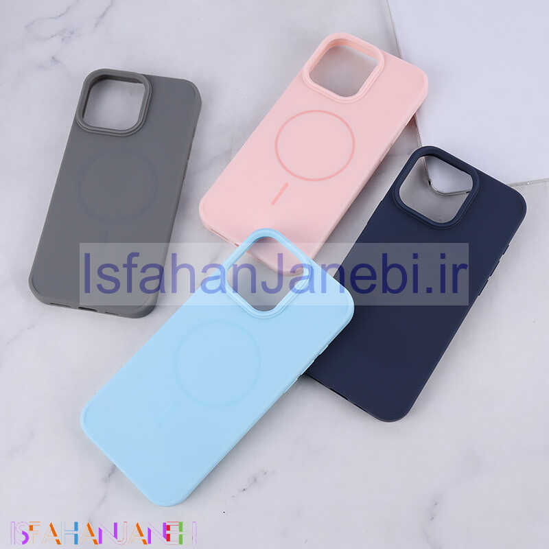 اصفهان جانبی-قاب سیلیکونی ژله ای مگ سیف آیفون iPhone 16 Pro Max