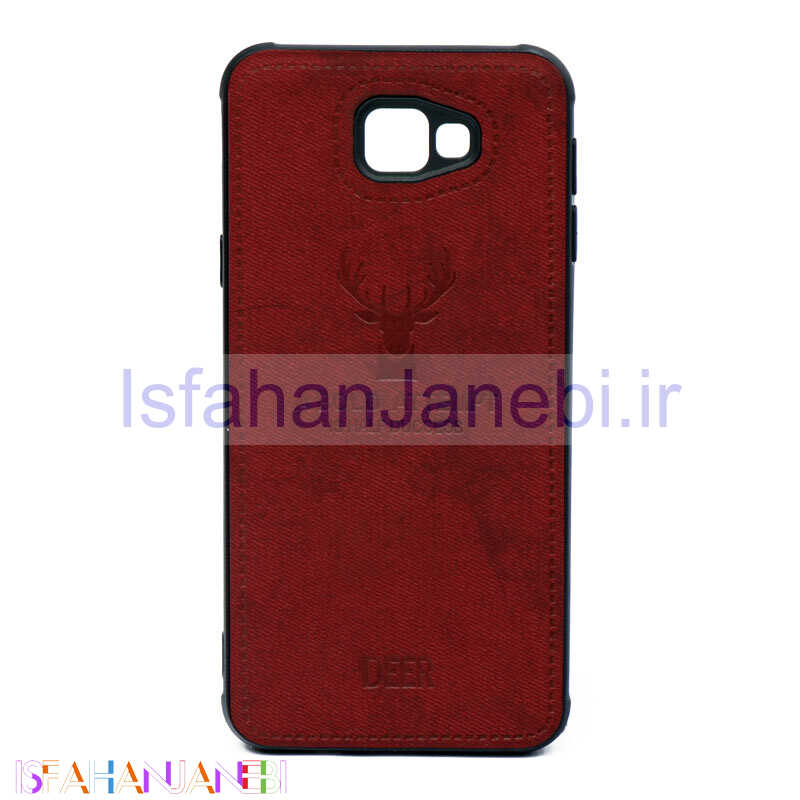 اصفهان جانبی-قاب چرمی طرح گوزن Samsung J5 Prime زرشکی