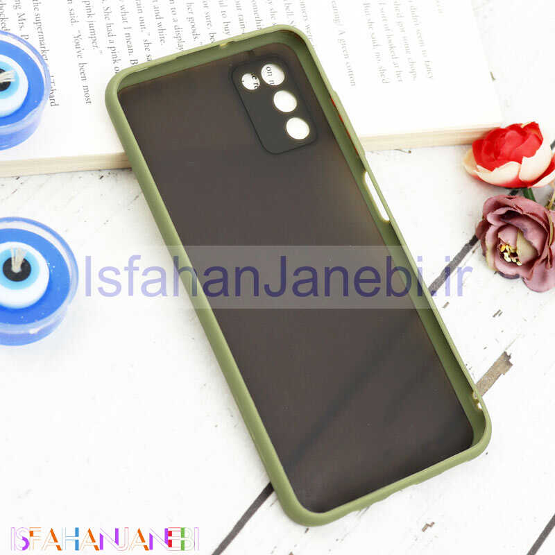 اصفهان جانبی-قاب PC مات محافظ لنز دار Samsung Galaxy A03s