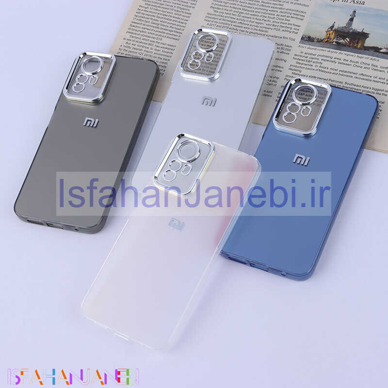 اصفهان جانبی-قاب PC شیائومی Redmi Note 12S براق متال محافظ لنزدار