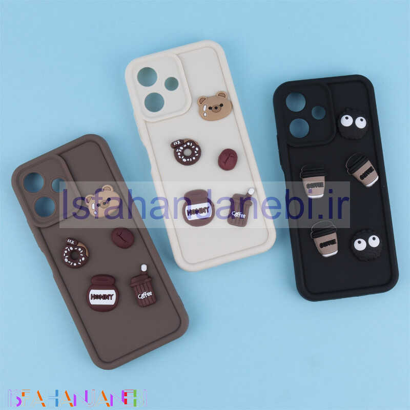 اصفهان جانبی-قاب سولید کیس عروسکی پاستیلی محافظ لنزدار Xiaomi Redmi 12 5G