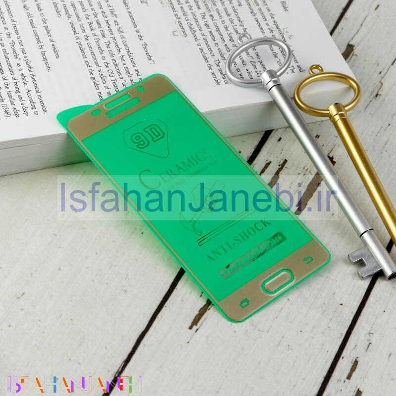 اصفهان جانبی-گلس سرامیکی براق Samsung Galaxy A3 2016 طلایی