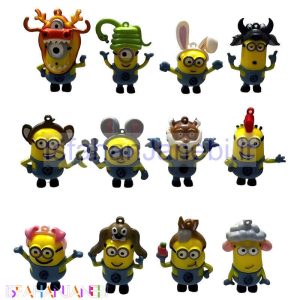اصفهان جانبی-اکشن فیگور طرح مینیون بسته 12 عددی