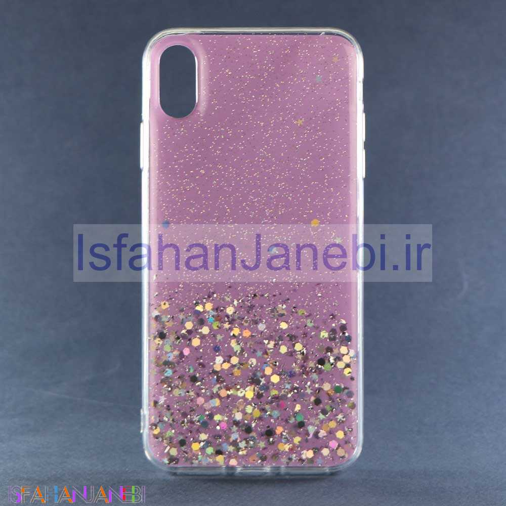 اصفهان جانبی-قاب اکلیلی طرح آکواریومی iPhone XS Max بنفش