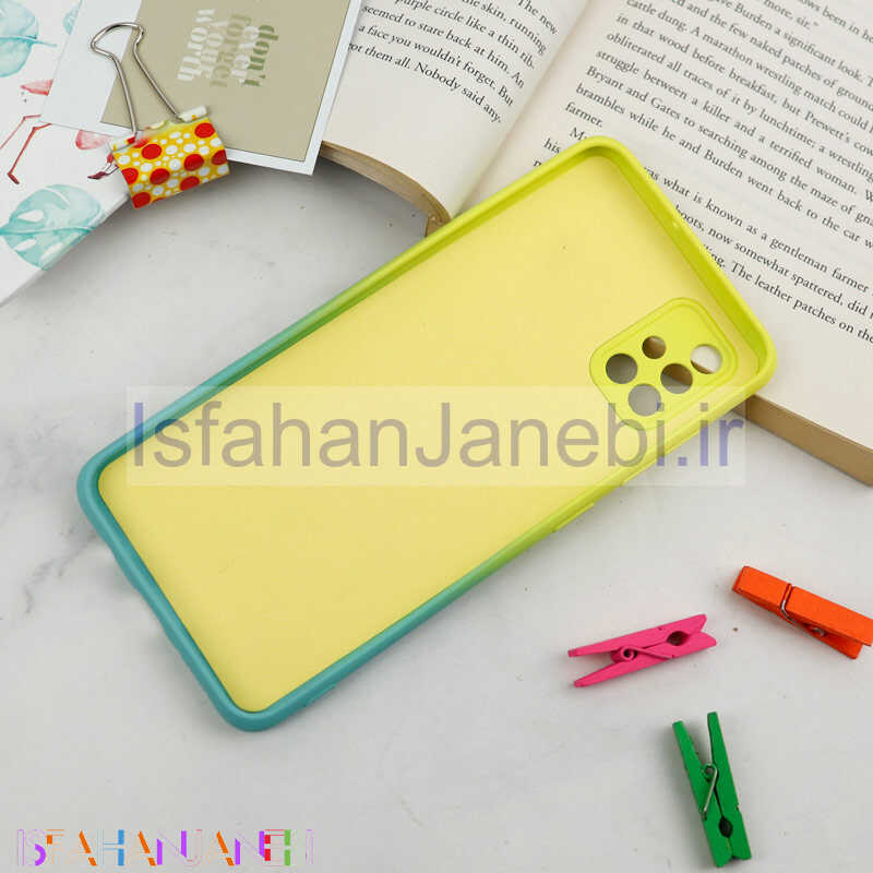 اصفهان جانبی-قاب سیلیکونی محافظ لنزدار دو رنگ Samsung Galaxy A51