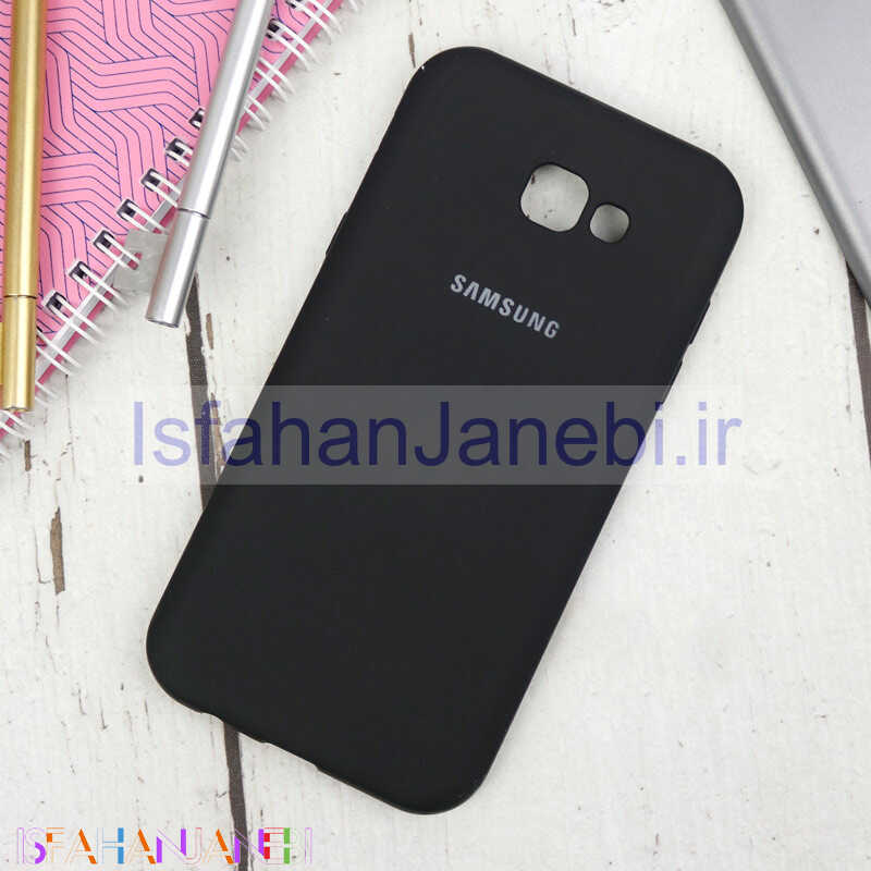 اصفهان جانبی-قاب طرح سیلیکونی Samsung Galaxy A7 2017 سری B مشکی