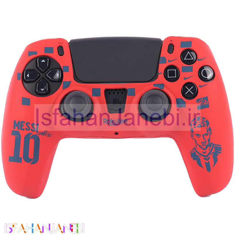 اصفهان جانبی-روکش دسته بازی PS5 طرح Messi زمینه قرمز سرمه ای