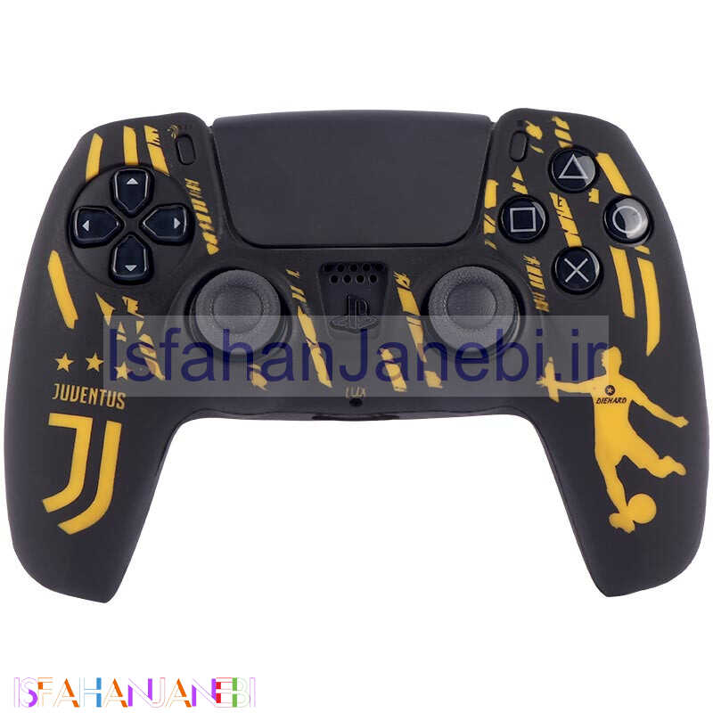 اصفهان جانبی-روکش دسته بازی PS5 طرح Juventus زمینه مشکی زرد