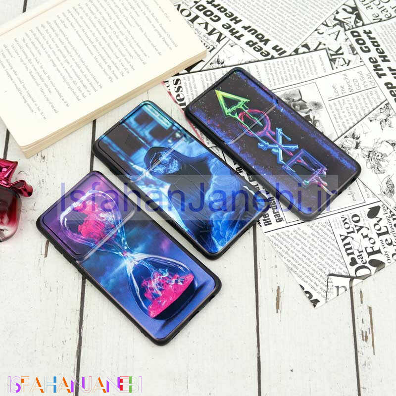 اصفهان جانبی-قاب طرحدار محافظ لنزدار کشویی طرح متفرقه Samsung Galaxy A52 / A52s سری B
