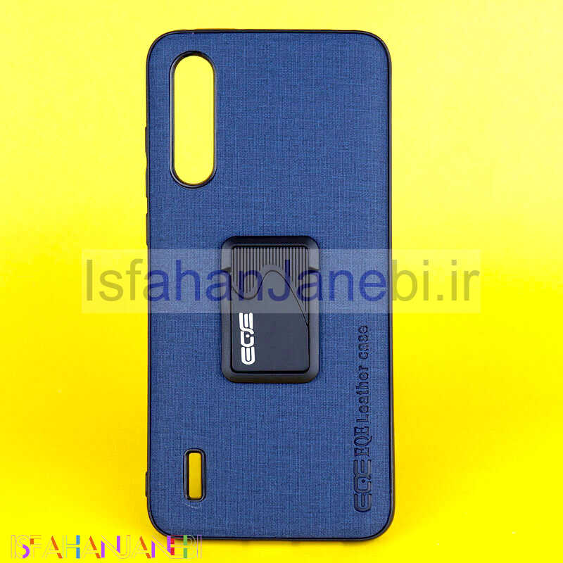 اصفهان جانبی-قاب چرمی هولدر دار Xiaomi Mi 9 Lite سرمه ای