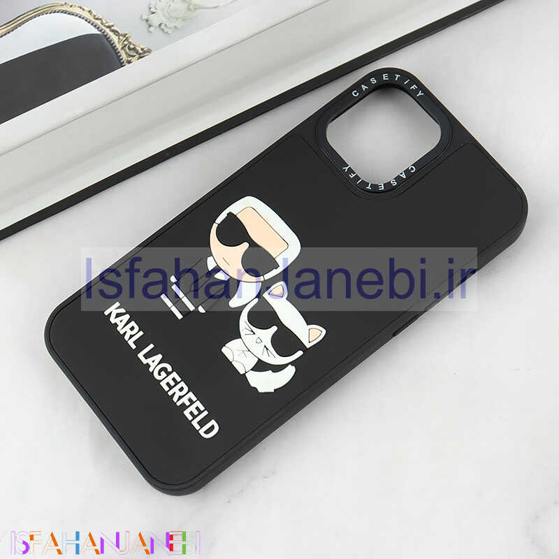 اصفهان جانبی-قاب Casetify آیفون iPhone 12 Pro Max طرح Karl Lagerfeld برجسته