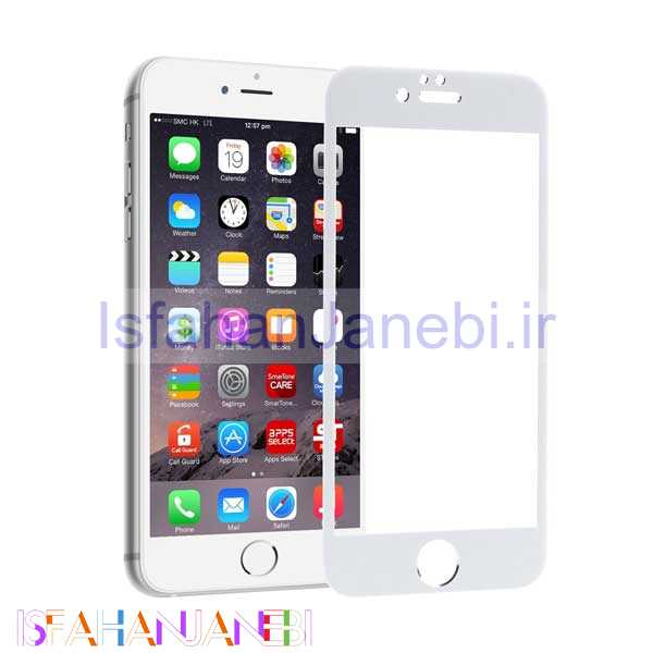 اصفهان جانبی-گلس تمام چسب آیفون iPhone 6/6s سفید