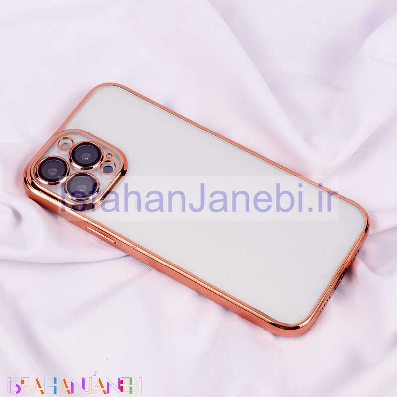 اصفهان جانبی-قاب شفاف دور رنگی محافظ لنزدار iPhone 13 Pro Max
