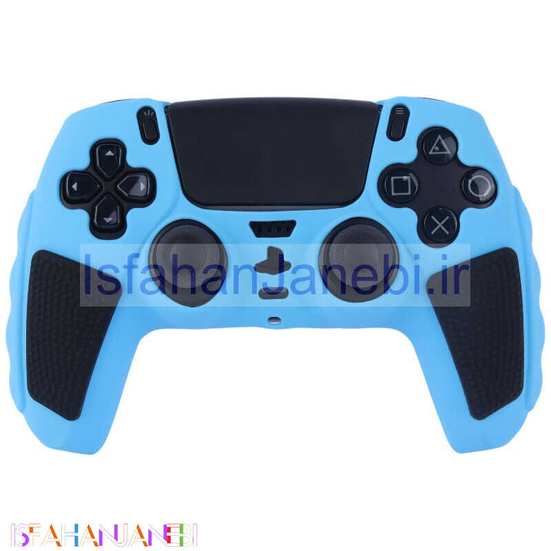 اصفهان جانبی-روکش دسته بازی PS5 استوپ دار زمینه آبی آسمانی