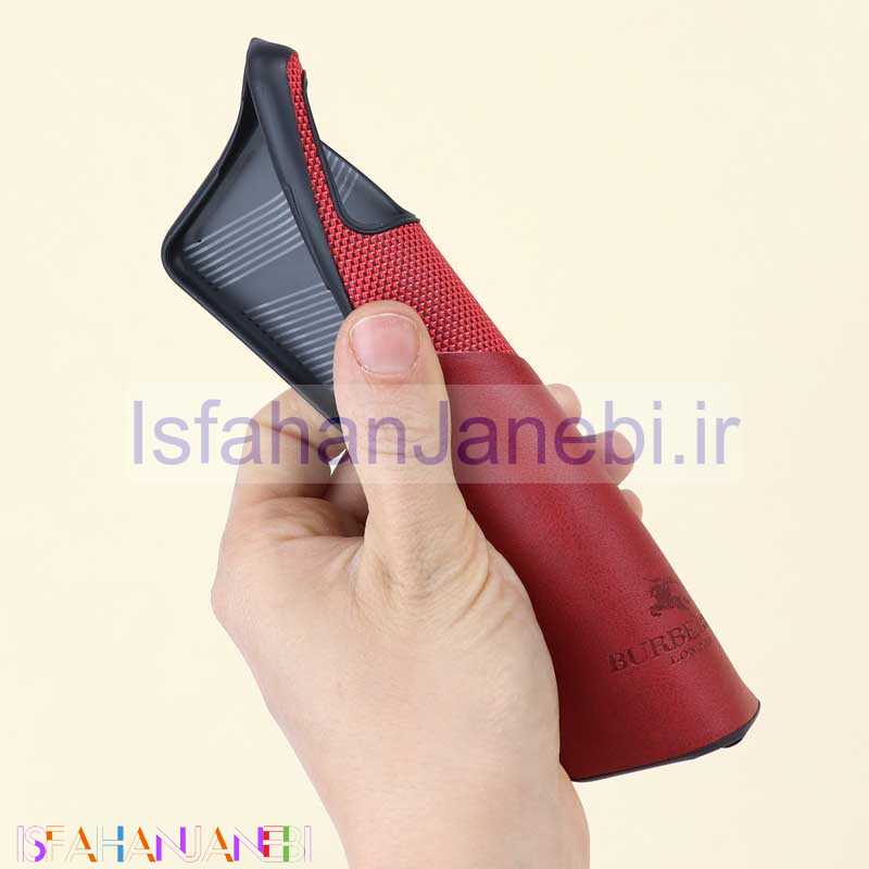 اصفهان جانبی-قاب چرمیBURBERRY سامسونگ A71 قرمز