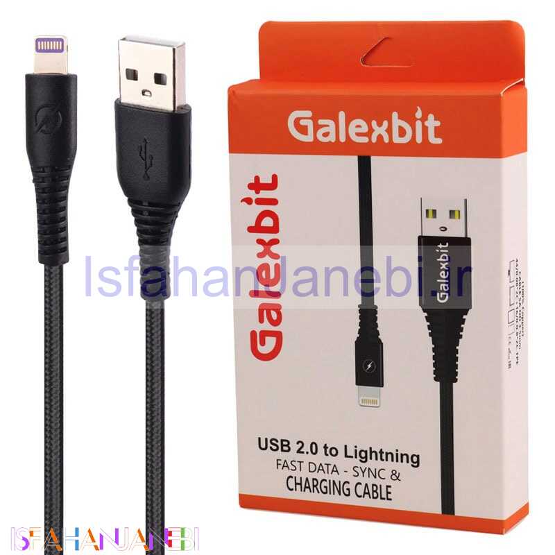 اصفهان جانبی-کابل آیفونی فست شارژ Galexbit 5A 1m کد 2
