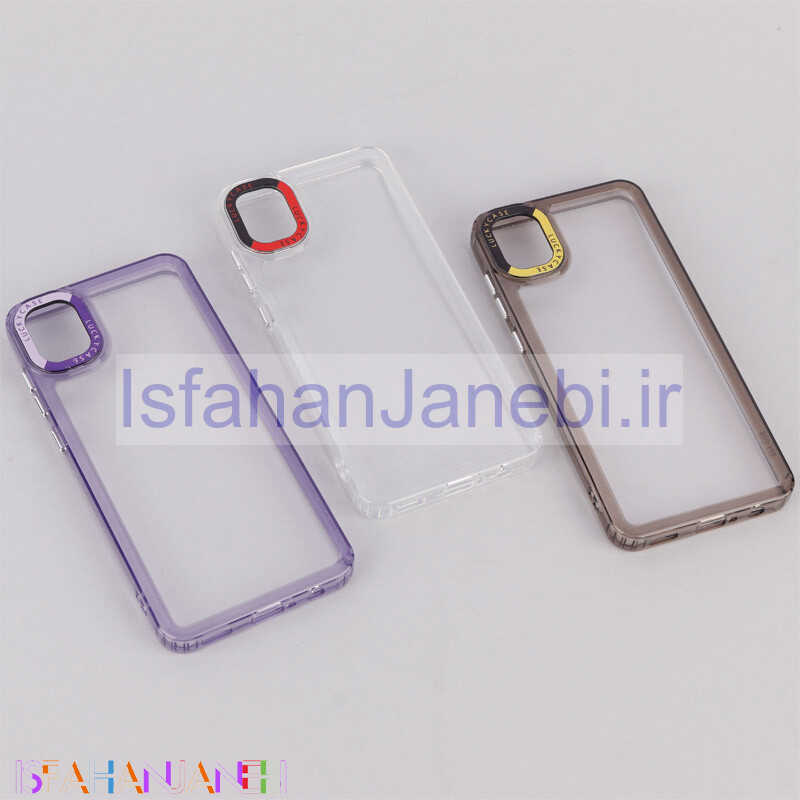 اصفهان جانبی-قاب PC پشت شفاف Lucky Case دور رنگی Samsung Galaxy A05